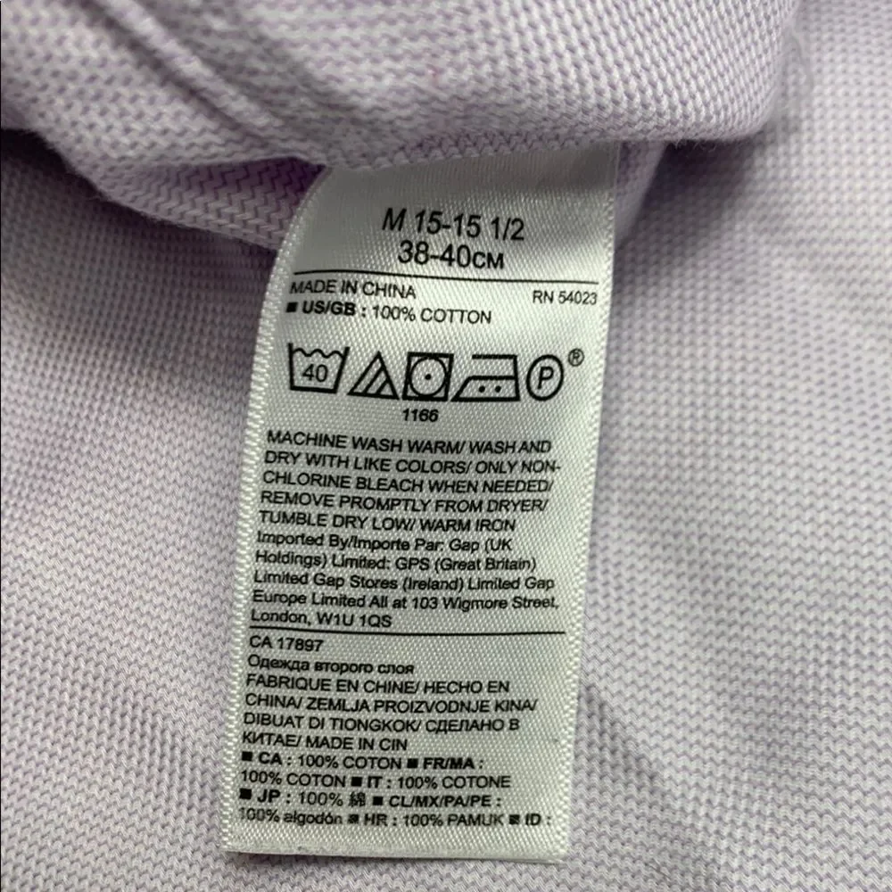 Banana Republic Men's Liliac Camden Standard-Fit Birdseye Dress Shirt Medium